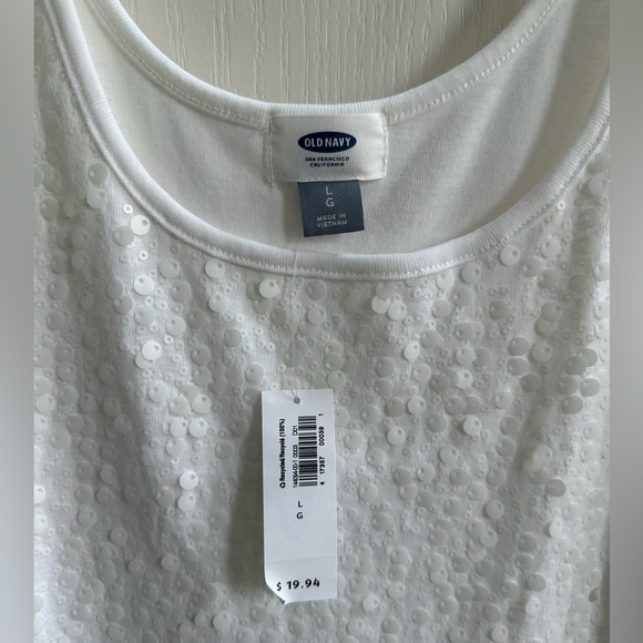 Old Navy Sequin Tank Top - Women’s Large - NEW NWT - Picture 2 of 5